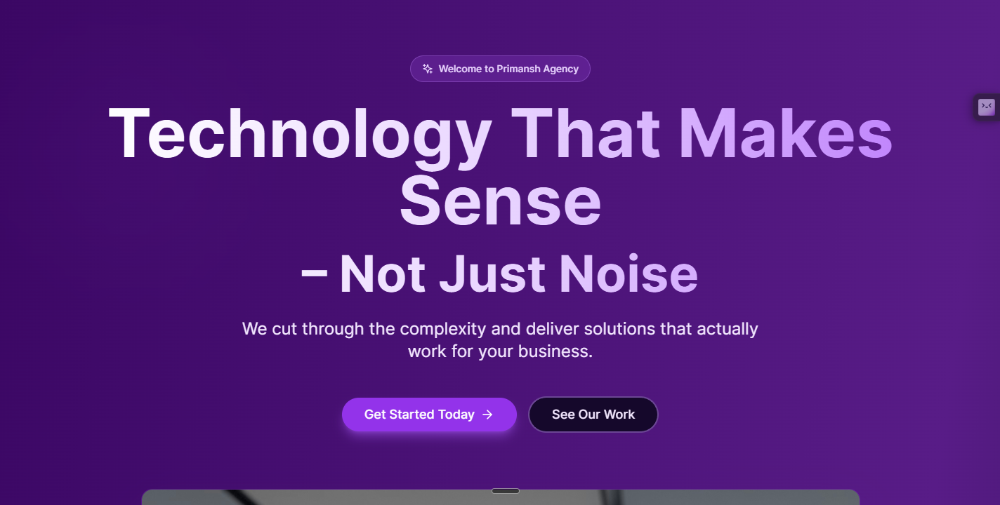 Primansh Agency website