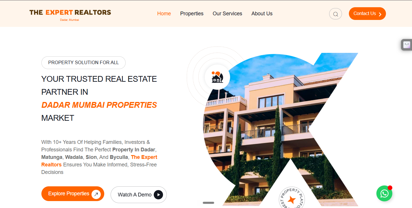 The Expert Realtors website